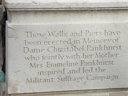 Pankhurst Memorial - Pankhurst, Christabel - Pankhurst, Emmeline (id=3689)